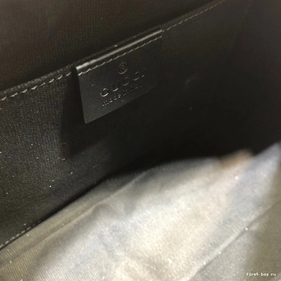 First bag ru GG GUCCI Black bag shoulder 0729